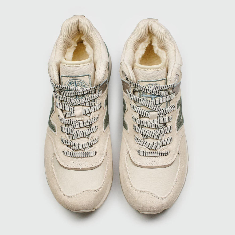 Кроссовки New Balance 574 Mid Beige with Fur Wmns