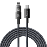 USB-C - Lightning Кабель Baseus Display 2 Charging+Data 20W 1-2m - Cosmic Black