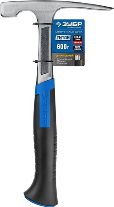 ЗУБР Титан, 600 г, цельнокованый молоток каменщика, Профессионал (20145-600)