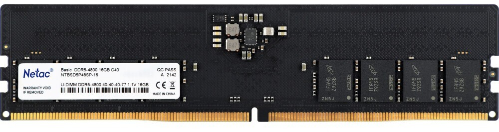 Модуль памяти DDR5 16GB Netac NTBSD5P48SP-16