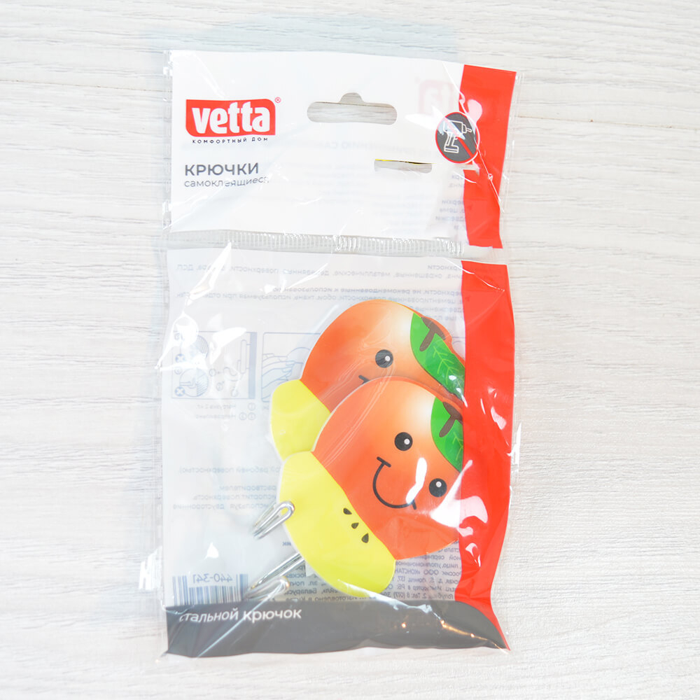 Крючок самоклеящийся 2шт VETTA