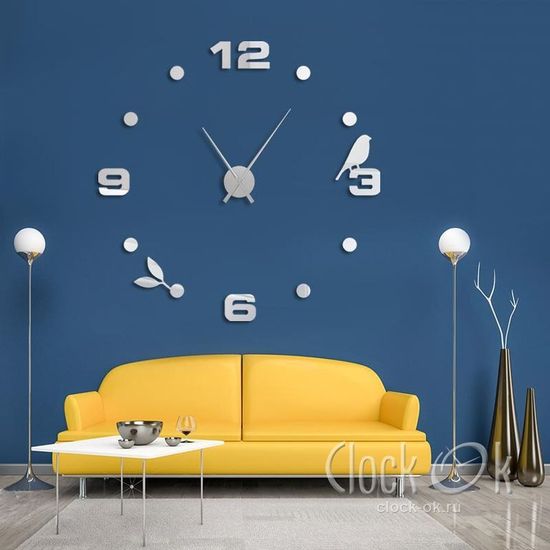 Настенные 3D часы Spring