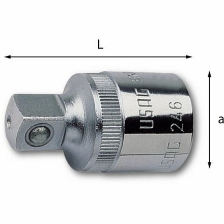 246 3/8 Переходник с 3/8" на 1/4", USAG (Италия)