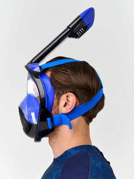 Маска полнолицевая Sargan Планета океан 2.0 черный/синий