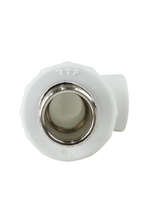 Угольник комбинированный PPR наружная резьба 20х 3/4,  белый, РТП (75/25)