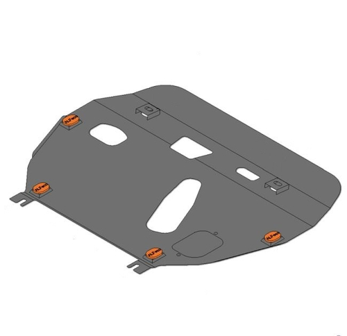 Защита картера и КПП (сталь 2 мм) для Toyota Corolla (E140/E150) 2006-2013 (V - 1.3), Toyota Corolla (E160/E170) 2012-2019 (V - 1.3) Alfeco.ALF2434st