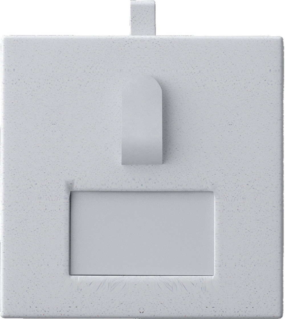 Вкладыш 04/горизонтальный/для кольца/язычок/окошко для бирки/петелька