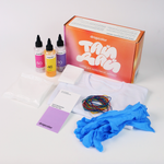 Набор тай-дай с футболкой пастельный