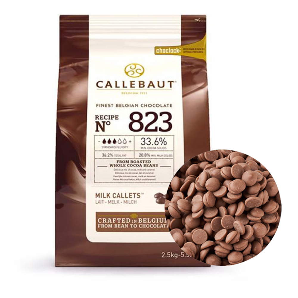 Шоколад молочный №823 33,6% CALLEBAUT, Бельгия, 250гр