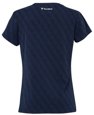Женская теннисная футболка Tecnifibre Women Graphic Stretch - небесный