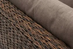 "Лунго" модуль диванный угловой с подушками, цвет коричневый (гиацинт)