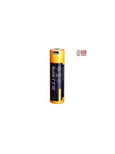 Аккумулятор Fenix 18650 ARB-L18-2600U 2600mAh с разъемом для USB