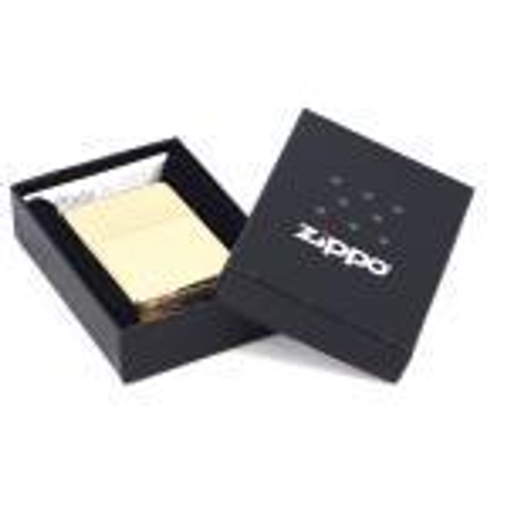 Зажигалка ZIPPO Classic High Polish Brass™ с Гравировкой на крышке "Solid Brass" ZP-254