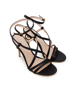 Кожаные босоножки на шпильках sunny Pinko - черный(SD0017 T001)