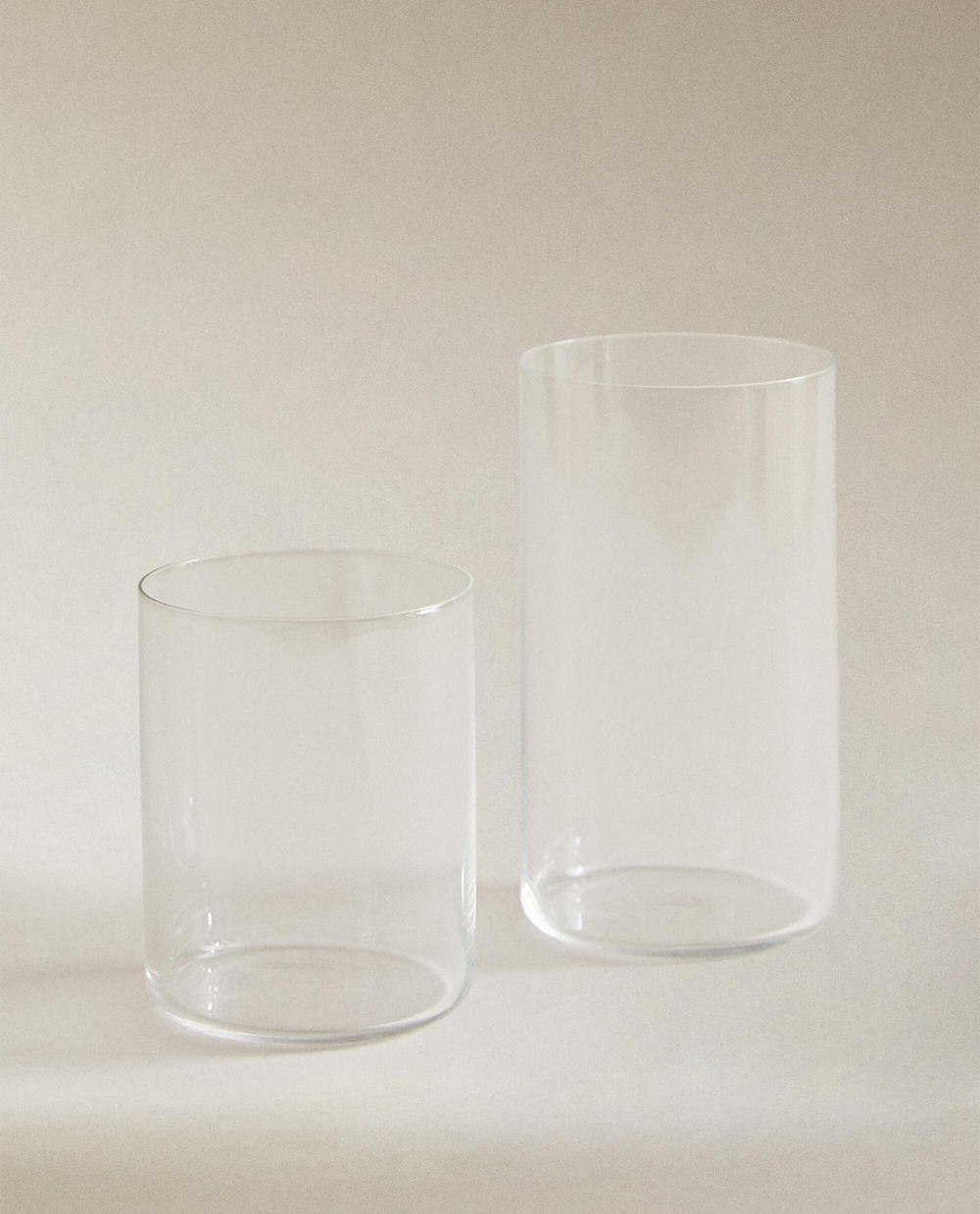 Zara Home стакан из стекла, цвет прозрачный, 10 см · 0254/401