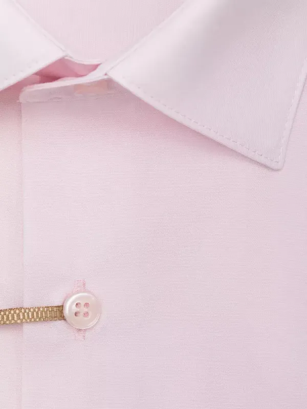 Рубашка на высокий рост LONG SLIM FIT с длинным рукавом, бледно-розовая