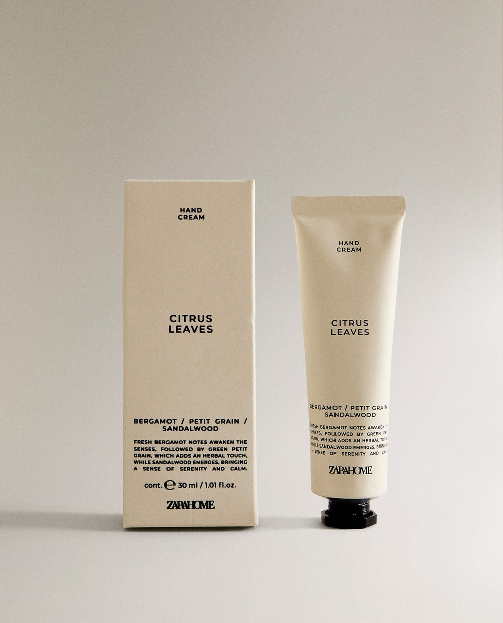 Zara Home - Крем с листьями цитрусовых, 30 мл