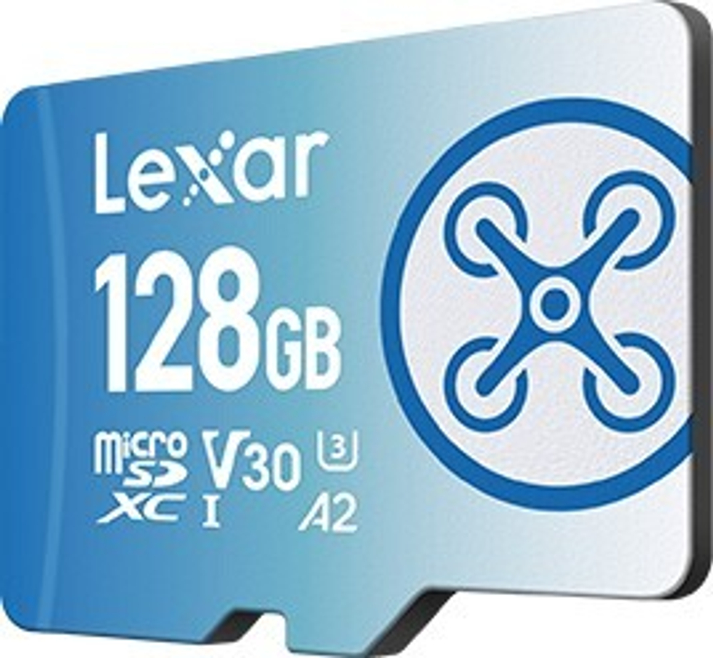 Карта памяти Lexar FLY microSDXC 128GB UHS-I U3 V30 A2, R/W 160/90 МБ/с