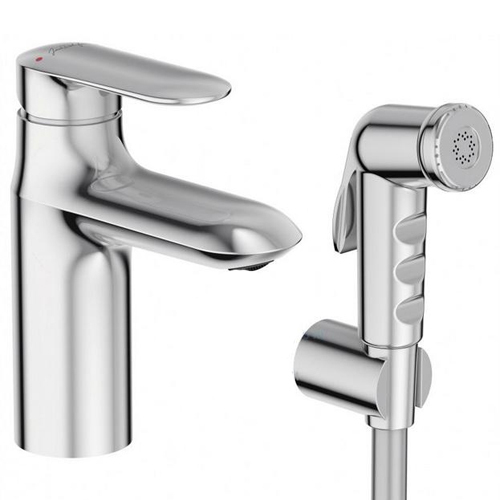 Смеситель для раковины с гигиенической лейкой Jacob Delafon Kumin E99465-CP