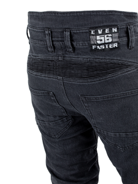 Мотоджинсы Starks SAVAGE 34, муж., Slim fit, Cordura Denim стрейч, Чёрный, Rinsed wash