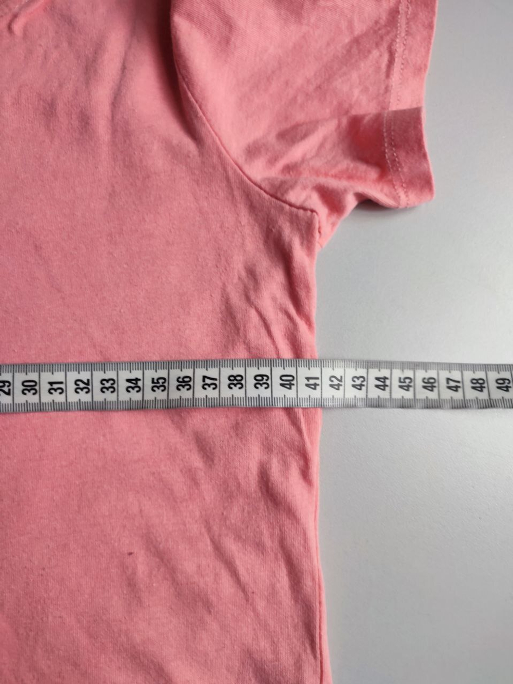 Футболка хлопковая нежно-розовая  на 9-10 лет