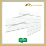 Сайдинг металлический L -Брус ХL Norman MP ПЭ- RALL 9003 Белый 0.5мм