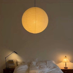 подвесная люстра в японском стиле