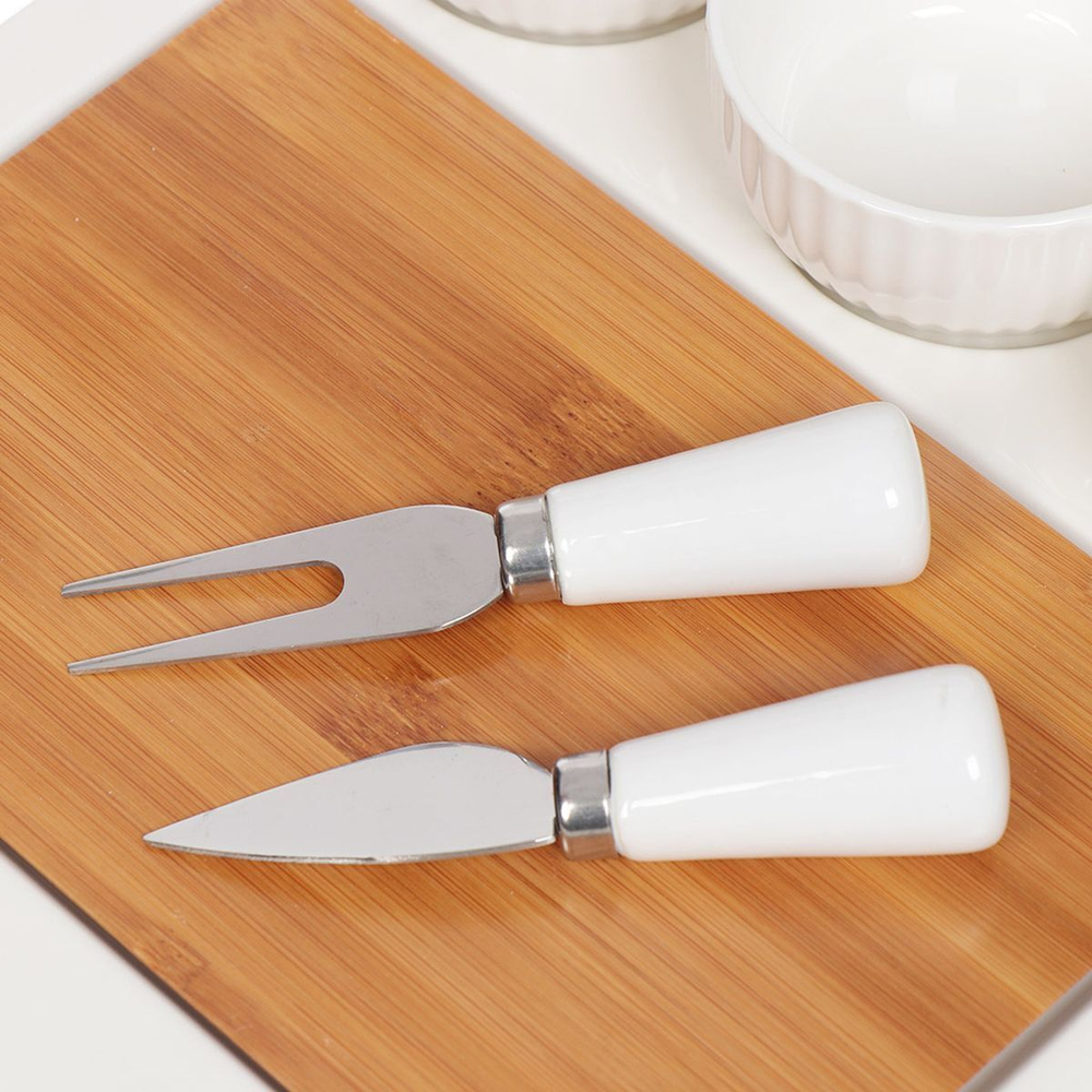 Набор для сервировки, фарфор, 26.5х26.5х7 см, 7 пр, Y6-2299