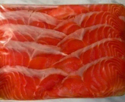 Форель слабосоленая, филе-нарезка, 200 гр
