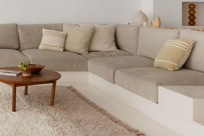 Подушка Lorena Canals Duetto Olive/Natural (40 x 40 см)