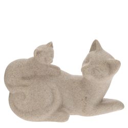 GAEM Фигурка декоративная "Кошка с котенком", L19 W9,5 H13 см