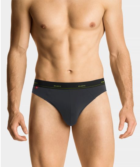 Мужские трусы слипы спорт Atlantic MP-1568, графит