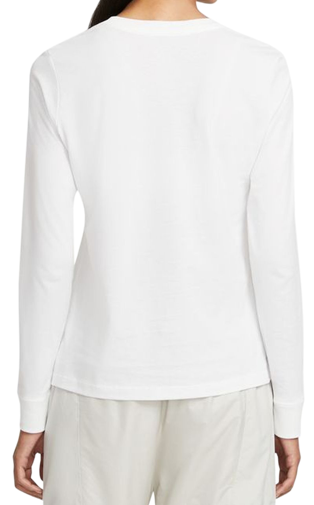 Женская футболка теннисная (dł. Рукава) Nike Essential LS Tee W - white/black