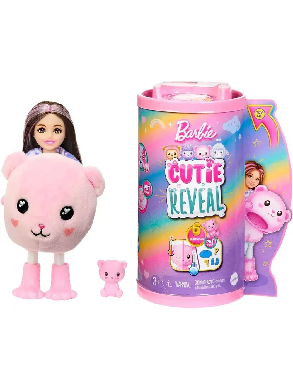 Кукла Барби Кьюти Ривл Cutie Reveal mini Мишка HKR19 челси