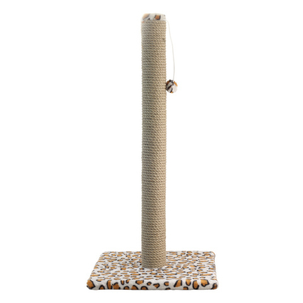 Когтеточка Gamma "Cтолбик №12" длинная с игрушкой разноцветная 360х360х760