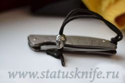 Бусина темлячная для ножа ВВП дизайн сереброфотография - 3