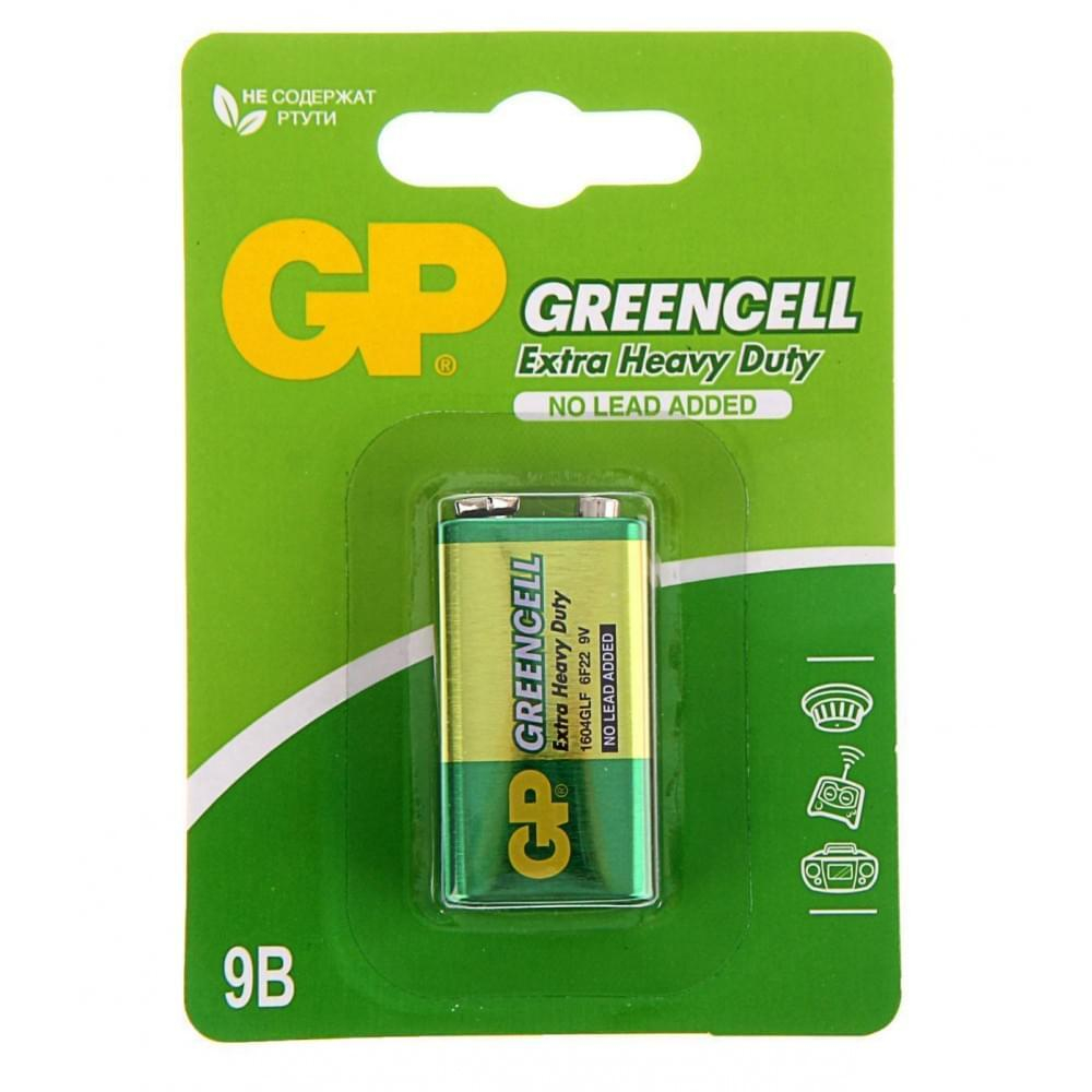 Батарейка Крона 6R22 GP GreenCell 9V блистер 1 шт.