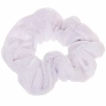 Резинка для волос 1шт «Кокетка - Бархат», цвет белый, d-10,5см ●