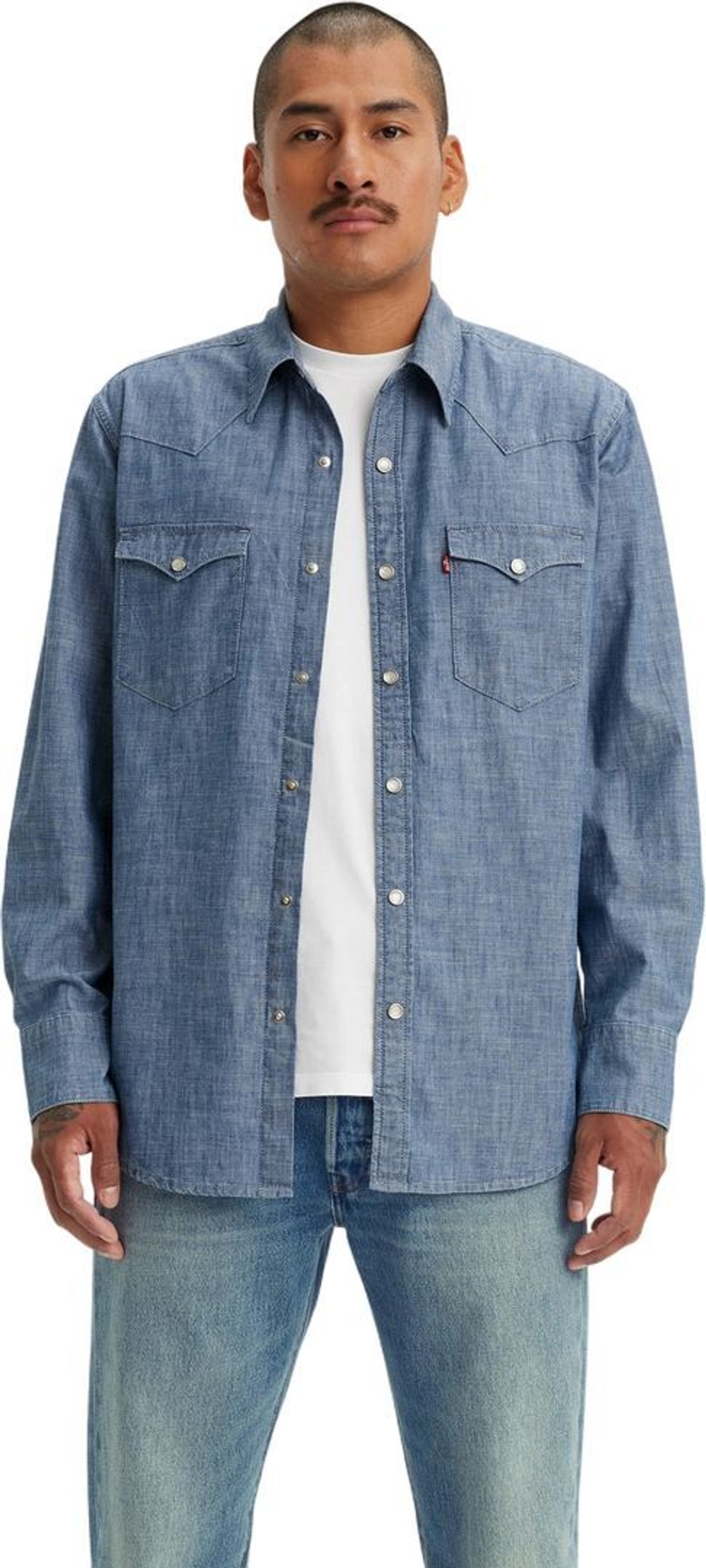 Рубашка джинсовая Levis BARSTOW WESTERN STANDARD синий
