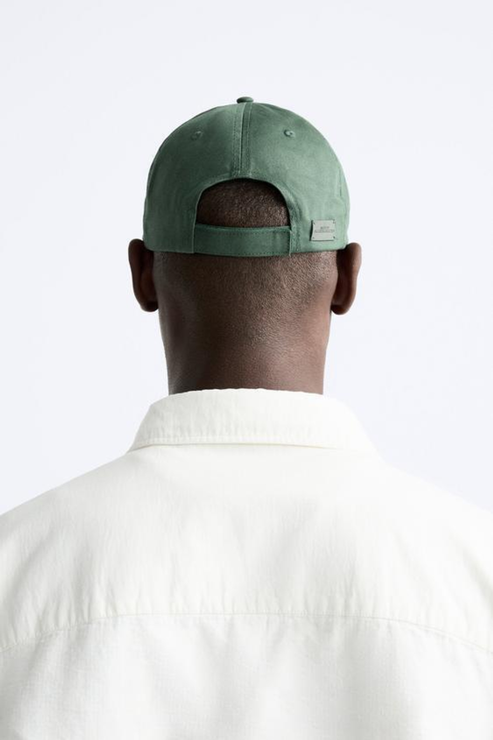 ZARA КЕПКА С НАДПИСЬЮ, ЗЕЛЕНЫЙ