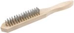 38404 Щетка с деревянной ручкой 4-х рядная