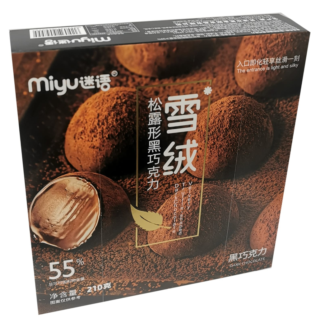 Шоколадное печенье Miyu вкус темного шоколада 210г