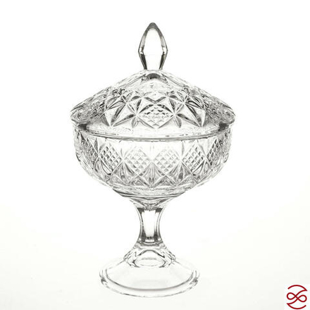 Конфетница на ножке Crystalite Bohemia Sirius-nova 24см
