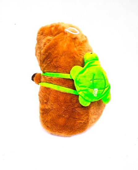 Мягкая игрушка Капибара с рюкзачком 23см