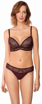 Трусики-бразилиана Zafira (Размер: M) (Цвет: бордовый)