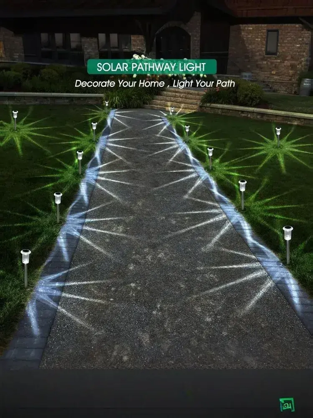 Светильник садовый на солнечной батарее уличный, комплект 6 шт.