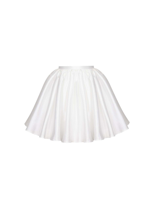 Юбка мини из тафты со сборкой