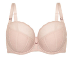 Телесный бюстгальтер Chita с чашкой +size на поролоне (Размер: 100F) (Цвет: телесный)