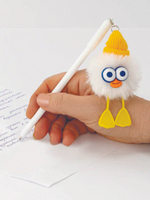 Ручка с пушистой подвеской шариковая ""FLUFFY DUCK", СИНЯЯ, пишущий узел 0,7 мм