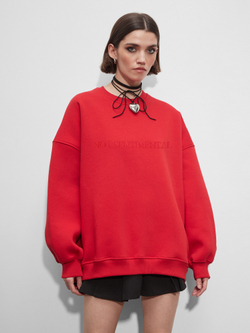 Свитшот Not Sentimental, Красный